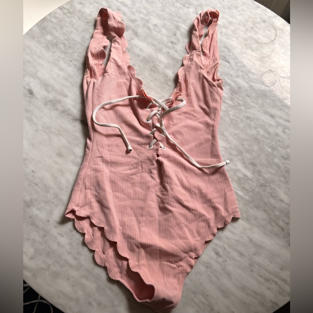 Marysia Swim Blush Scalloped One Piece Pink XS